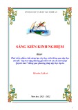 Sáng kiến kinh nghiệm THPT: Phát triển phẩm chất năng lực cho học sinh thông qua dạy học chủ đề: Lịch sử địa phương gắn liền với các di sản huyện Quỳnh Lưu thông qua phương pháp dạy học dự án