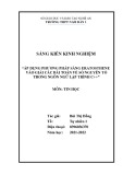 Sáng kiến kinh nghiệm THPT: Phương pháp giải các bài toán về Số nguyên tố trong ngôn ngữ lập trình C++