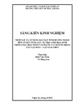 Sáng kiến kinh nghiệm THPT: Thiết kế và sử dụng bài tập tình huống nhằm rèn luyện năng lực tự học cho học sinh trong dạy học phần Cân bằng và chuyển động của vật rắn - Vật lí 10 THPT