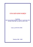 Sáng kiến kinh nghiệm THPT: Một số giải pháp giáo dục cảm xúc và kĩ năng sống cho học sinh THPT