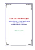 Sáng kiến kinh nghiệm THPT: Một số biện pháp bảo quản tốt hồ sơ lưu trữ và văn bản tại trường THPT Nghi Lộc 5