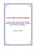 Sáng kiến kinh nghiệm THPT: Sử dụng phương pháp trò chơi Olympia để dạy bài 11-Kiểu mảng một chiều - Tin học 11 bằng ngôn ngữ lập trình C++