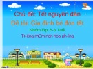 Bài giảng Mầm non: Chủ đề - Tết nguyên đán