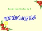 Bài giảng Hình học lớp 6 - Tiết 13: Ôn tập chương 1