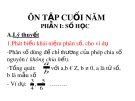 Bài giảng Đại số lớp 6: Ôn tập cuối năm