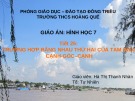 Bài giảng Hình học lớp 7 - Tiết 25: Trường hợp bằng nhau thứ hai của tam giác cạnh - góc - cạnh