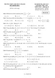 Đề kiểm tra giữa học kì 1 môn Toán lớp 10 năm 2020-2021 có đáp án - Trường THPT chuyên Vị Thanh (Mã đề 262)