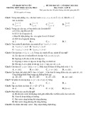 Đề kiểm tra học kì 1 môn Toán lớp 10 năm 2021-2022 có đáp án - Trường THPT Triệu Quang Phục