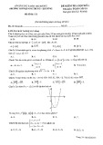 Đề kiểm tra học kì 1 môn Toán lớp 10 - Trường THPT Quang Trung, Hà Nội (Mã đề 132)