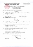 Đề thi học kì 1 môn Toán lớp 10 năm 2020-2021 có đáp án - Trường THPT Năng khiếu TDTT Bình Chánh, TP HCM