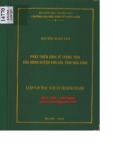 Luận văn Thạc sĩ Quản trị kinh doanh: Phát triển kinh tế trang trại của UBND huyện Kim Bôi, tỉnh Hòa Bình