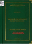 Luận văn Thạc sĩ Quản trị kinh doanh: Nâng cao chất lượng nguồn nhân lực của Công ty Truyền tải điện I