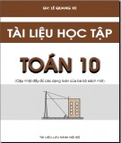 Ôn tập kiến thức môn Toán lớp 10: Phần 1 - Lê Quang Xe