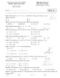 Đề kiểm tra giữa học kì 1 môn Toán 10 - Trường THPT Cẩm Xuyên, Hà Tĩnh
