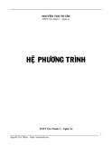 Hệ phương trình - Nguyễn Văn Thiêm