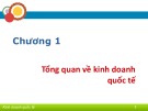 Bài giảng Kinh doanh quốc tế - Chương 1: Tổng quan về kinh doanh quốc tế