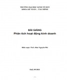 Bài giảng Phân tích hoạt động kinh doanh: Phần 2 - ThS. Đào Nguyên Phi