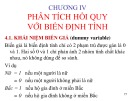 Bài giảng Kinh tế lượng: Chương 4 - Mai Cẩm Tú