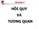 Bài giảng môn Nguyên lý thống kê kinh tế - Chương 5: Hồi quy và tương quan