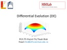 Bài giảng Tính toán tiến hóa - Bài 6: Differential evolution (DE)