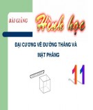 Giáo án Hình học lớp 11: Đại cương về đường thẳng và mặt phẳng