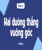 Giáo án Hình học lớp 11: Vectơ trong không gian, hai đường thẳng vuông góc