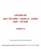 Giáo án Đại số lớp 11: Quy tắc đếm, hoán vị, chỉnh hợp và tổ hợp