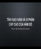 Giáo án Đại số lớp 11: Vi phân và đạo hàm cấp cao