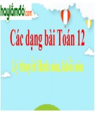 Giáo án Hình học 12: Chuyên đề 6 bài 1 - Mặt nón, hình nón và khối nón