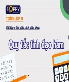 Giáo án Đại số lớp 11: Các quy tắc tính đạo hàm