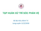 Bài giảng Tập huấn xử trí sốc phản vệ - BS. Bùi Hữu Minh Trí