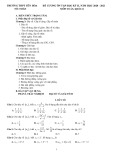 Đề cương ôn tập học kì 2 môn Toán lớp 11 năm 2020-2021 - Trường THPT Yên Hòa, Hà Nội