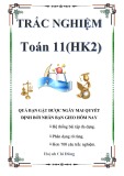 Trắc nghiệm Toán 11 học kì 2 - Huỳnh Chí Dũng