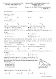 Đề thi KSCL môn Toán lớp 11 năm 2021-2022 có đáp án (Lần 3) - Trường THPT Tiên Du số 1, Bắc Ninh (Mã đề 102)