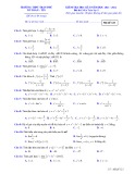Đề kiểm tra học học kì 2 môn Toán lớp 11 năm 2021-2022 có đáp án - Trường THPT Trần Phú (Mã đề 123)