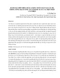 Đánh giá diễn biến chất lượng nước mặt tại các hệ thống sông rạch tỉnh Tây Ninh đề xuất các biện pháp cải thiện