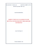 Luận văn Thạc sĩ Kỹ thuật cơ sở hạ tầng: Nghiên cứu đề xuất các giải pháp cấp nước bền vững huyện Mỹ Tú trong điều kiện xâm nhập mặn