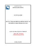 Luận văn Thạc sĩ Quản lý kinh tế: Quản lý thu bảo hiểm xã hội bắt buộc tại Bảo hiểm xã hội tỉnh Quảng Nam