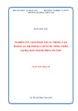 Luận văn Thạc sĩ Kỹ thuật cơ sở hạ tầng: Nghiên cứu giải pháp tối ưu trong vận hành các hệ thống cấp nước nông thôn tại địa bàn thành phố Cần Thơ