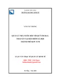 Luận văn Thạc sĩ Quản lý kinh tế: Quản lý nhà nước đối với quỹ ốm đau, thai sản tại Bảo hiểm xã hội Thành phố Kon Tum, tỉnh Kon Tum