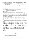 Đề thi học sinh giỏi môn Ngữ văn lớp 10 cấp trường năm 2018-2019 - Trường THPT Lưu Hoàng