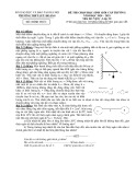 Đề thi học sinh giỏi môn Vật lí lớp 10 cấp trường năm 2020-2021 - Trường THPT Lưu Hoàng
