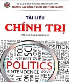 Giáo trình Giáo dục chính trị: Phần 1 - Trường CĐ Y dược Tuệ Tĩnh Hà Nội