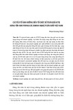 Các yếu tố ảnh hưởng đến tổ chức kế toán quản trị hàng tồn kho trong các doanh nghiệp sản xuất Việt Nam