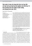 Rèn luyện kĩ năng vận dụng kiến thức vào thực tiễn cho học sinh qua dạy học trải nghiệm môn Sinh học 10 theo Chương trình năm 2006 và định hướng cho Chương trình năm 2018