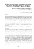 Nghiên cứu các nhân tố tác động đến quyết định sử dụng dịch vụ thanh toán điện tử của giới trẻ tại chuỗi các cửa hàng Circle K trên Tp. Hồ Chí Minh