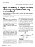 Nghiên cứu ảnh hưởng độ cứng của nền đến áp lực của sóng xung kích trên mặt đất bằng phần mềm Abaqus