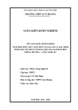 Sáng kiến kinh nghiệm THPT: Tích hợp kiến thức liên môn vào dạy môn Công nghệ bài 12 - Đặc điểm, tính chất, kĩ thuật sử dụng một số loại phân bón thông thường