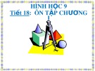 Bài giảng Hình học lớp 9 - Tiết 18: Ôn tập chương 1 (Tiếp theo)