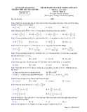 Đề thi đánh giá chất lượng giữa kì 1 môn Toán lớp 11 năm 2021-2022 - Sở GD&ĐT Thanh Hóa (Mã đề 132)